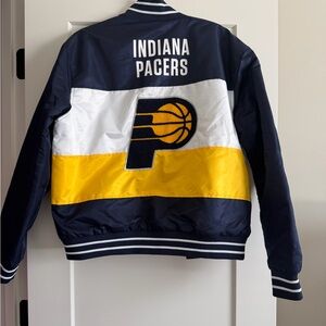 NBA Indiana Pacers Navy, White & Gold Varsity Jacket